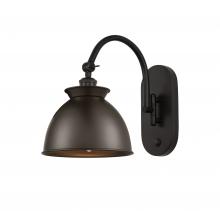 Innovations Lighting 518-1W-OB-M14-OB-LED - Adirondack - 1 Light - 8 inch - Oil Rubbed Bronze - Adjustable Swing Arm