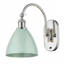 Innovations Lighting 518-1W-PN-MBD-75-SF-LED - Plymouth - 1 Light - 8 inch - Polished Nickel - Adjustable Swing Arm