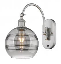 Innovations Lighting 518-1W-SN-G556-8SM - Rochester - 1 Light - 8 inch - Brushed Satin Nickel - Adjustable Swing Arm