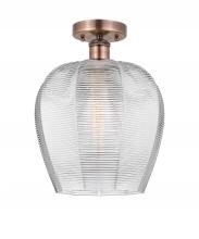 Innovations Lighting 616-1F-AC-G462-12 - Norfolk - 1 Light - 12 inch - Antique Copper - Semi-Flush Mount