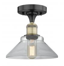 Innovations Lighting 616-1F-BAB-G132 - Orwell - 1 Light - 8 inch - Black Antique Brass - Flush Mount