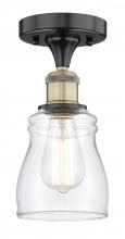 Innovations Lighting 616-1F-BAB-G392 - Ellery - 1 Light - 5 inch - Black Antique Brass - Semi-Flush Mount
