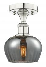 Innovations Lighting 616-1F-PN-G93 - Fenton - 1 Light - 7 inch - Polished Nickel - Semi-Flush Mount