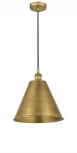Innovations Lighting 616-1P-BB-MBC-12-BB - Berkshire - 1 Light - 12 inch - Brushed Brass - Cord hung - Mini Pendant