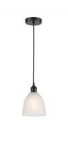 Innovations Lighting 616-1P-BK-G381-LED - Castile - 1 Light - 6 inch - Matte Black - Cord hung - Mini Pendant