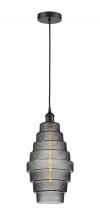 Innovations Lighting 616-1P-BK-G673-8 - Cascade - 1 Light - 8 inch - Matte Black - Cord hung - Mini Pendant