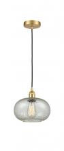 Innovations Lighting 616-1P-SG-G249-LED - Gorham - 1 Light - 10 inch - Satin Gold - Cord hung - Mini Pendant