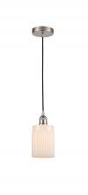 Innovations Lighting 616-1P-SN-G341-LED - Hadley - 1 Light - 5 inch - Brushed Satin Nickel - Cord hung - Mini Pendant