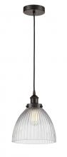 Innovations Lighting 616-1PH-OB-G222-LED - Seneca Falls - 1 Light - 10 inch - Oil Rubbed Bronze - Cord hung - Mini Pendant