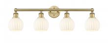 Innovations Lighting 616-4W-BB-G1217-6WV - White Venetian - 4 Light - 33 inch - Brushed Brass - Bath Vanity Light
