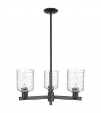 Innovations Lighting 716-3CR-BK-G1113 - Cobbleskill - 3 Light - 27 inch - Matte Black - Stem hung - Flush Mount