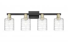 Innovations Lighting 716-4W-BAB-G1113 - Cobbleskill - 4 Light - 32 inch - Black Antique Brass - Bath Vanity Light