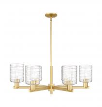 Innovations Lighting 716-6CR-SG-G1113 - Cobbleskill - 6 Light - 35 inch - Satin Gold - Stem hung - Chandelier
