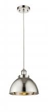 Innovations Lighting 916-1P-PN-MFD-10-PN-LED - Derby - 1 Light - 10 inch - Polished Nickel - Cord hung - Mini Pendant