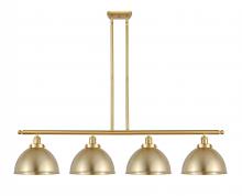 Innovations Lighting 916-4I-SG-MFD-10-SG-LED - Derby - 4 Light - 48 inch - Satin Gold - Stem Hung - Island Light
