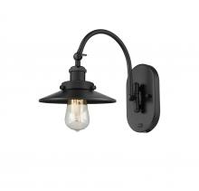 Innovations Lighting 918-1W-BK-M6-LED - Railroad - 1 Light - 8 inch - Matte Black - Adjustable Swing Arm