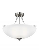 Generation Lighting 7716503EN3-962 - Geary Medium Three Light Semi-Flush Convertible Pendant