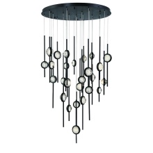 Eurofase 43890-019 - BARLETTA,26LT LED CHAND,BLK