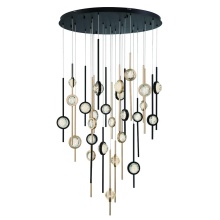 Eurofase 43890-033 - BARLETTA,26LT LED CHAND,BLK/GD