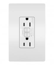 Legrand Radiant 1597TRWCCD12 - radiant? Tamper-Resistant 15A Duplex Self-Test GFCI Receptacles with SafeLock? Protection, White
