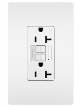 Legrand Radiant 2097NTLTRW - radiant Tamper-Resistant 20A Duplex Self-Test GFCI Receptacles wt SafeLock Protection and Night