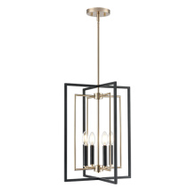 Millennium 91704-MB/MG - Noelle 15" Wide 4-Light Pendant - Matte Black