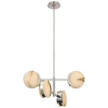 Visual Comfort & Co. Signature Collection RL KW 5606PN-ALB - Melange 25" Multi-Positional Semi-Flush Chandelier