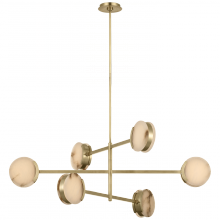 Visual Comfort & Co. Signature Collection RL KW 5607AB-ALB - Melange 48" Multi-Positional Chandelier